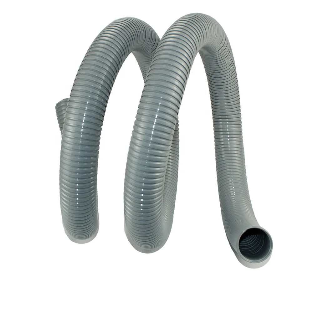 PVC Semi-Rigid Interlocked Flex Ducting Hose Plastic Tubes That Maintain Shape and Rigid Bend Interlocked Plastic Tubes