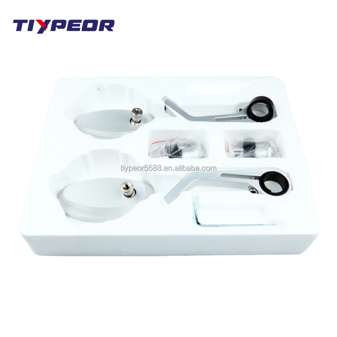 product tiypeor cnc aluminum mirror universal modify motorcycle handlebar motorbike bar end side rearview mirror-9