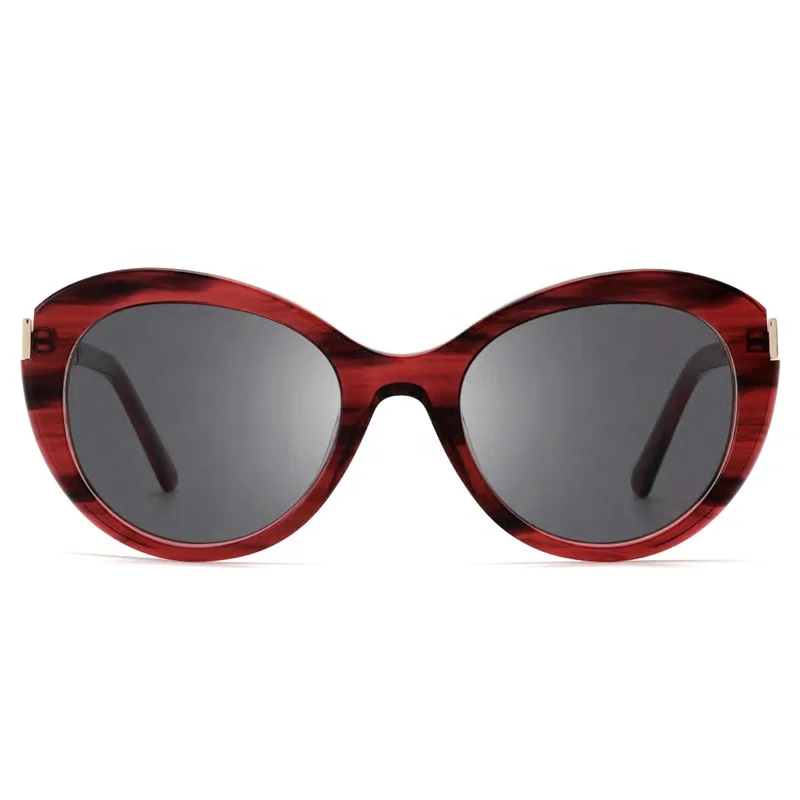 High Quality Italian Retro Oval Sunglasses Polarized Acetate  display picture 2