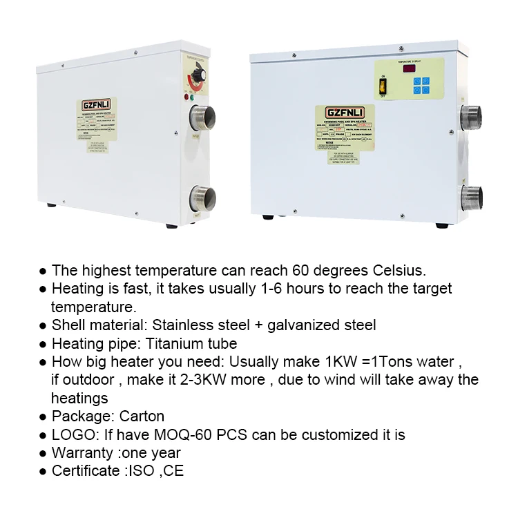 Fenlin Swimming Pool Water Heaters Used Swimming Pool Heater for Above Ground Pools
