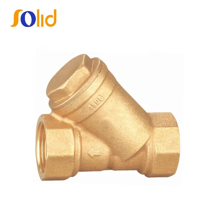 BSPP Threaded Female Ends PN16 Brass Filter Valve Y Type Strainer