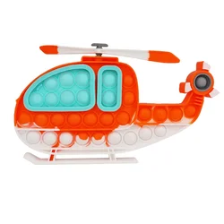 Новые игрушки для транспортных средств, вертолет, полицейский автомобиль, пуш-ап-пузырь, игрушка-антистресс для облегчения беспокойства и снятия стресса
