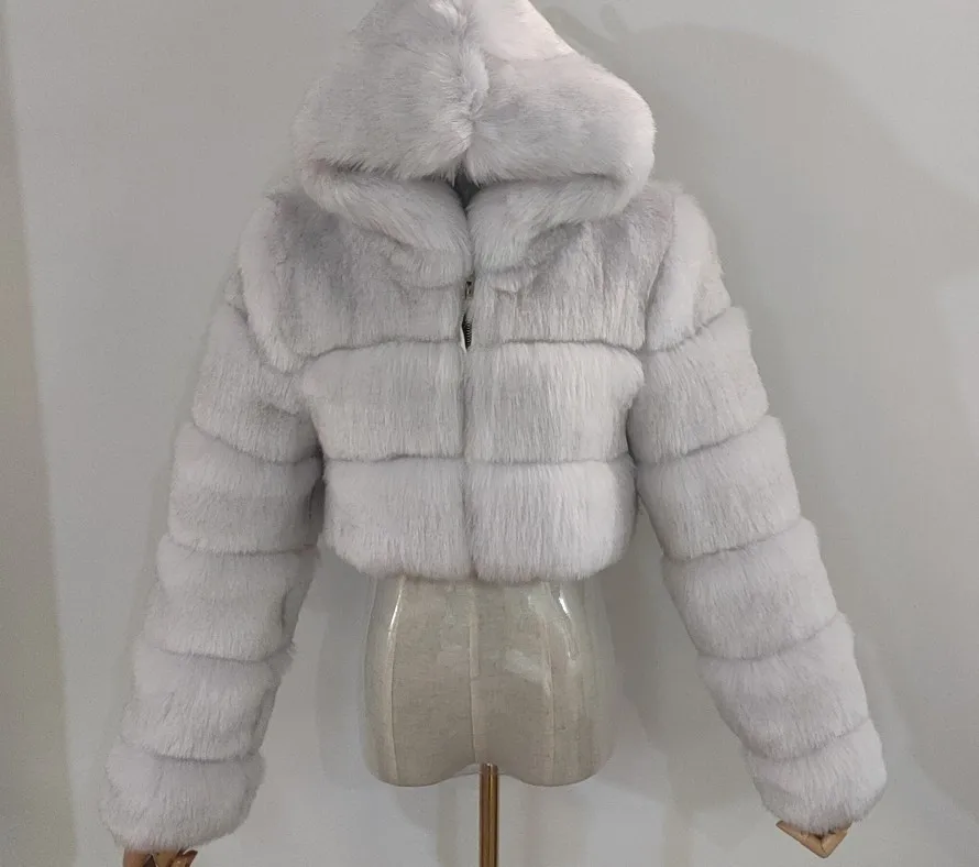 2024 Winter Coat Jacket Women Fourrure Manteau Fourrure Faux Fox Fur ...