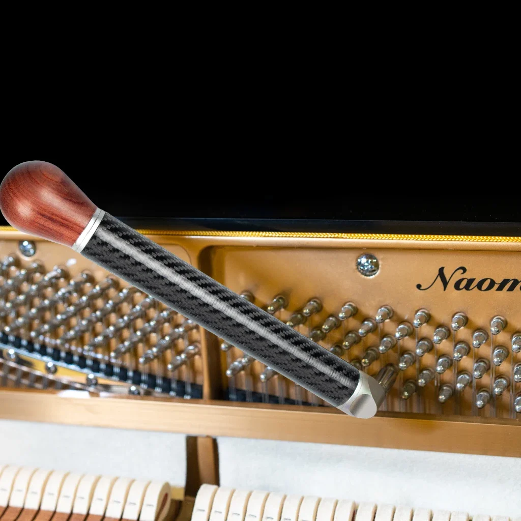 Clé D'accordage Piano En Fibre Carbone - Levier Robuste Palissandre/étoile Acier - 29 Cm