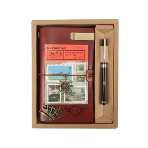 A2812 Custom Stationery Creative Retro TN Notebook  Set Simple Loose Leaf A6 Size Leather Cover  Journal Notebook Set