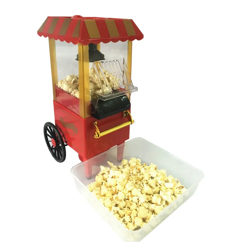 Wholesale China Mini Car Shape Popcorn Machine Hot Air automatic popcorn popper electric pop corn maker with cart