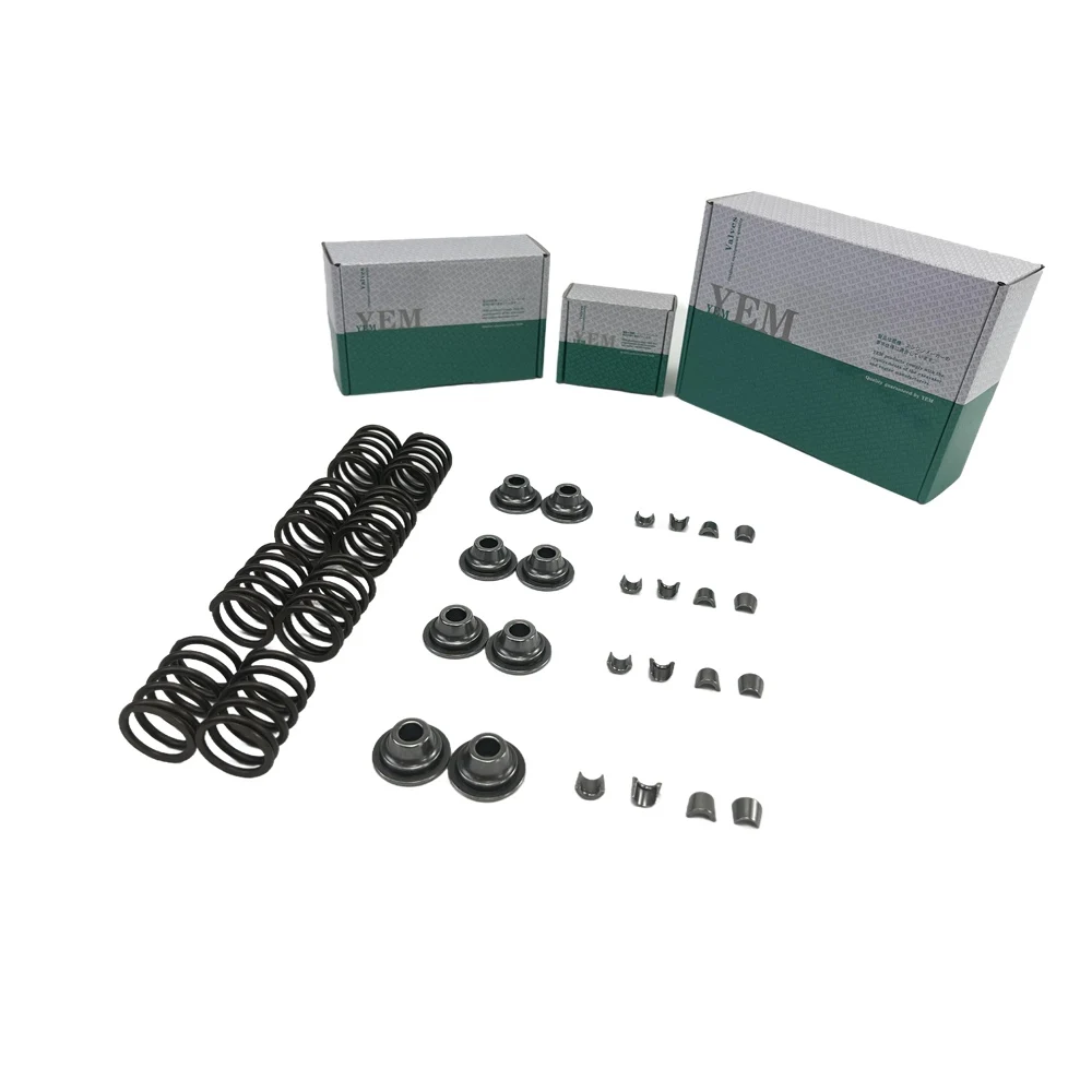 Repair Kit Valve Spring Kit Spring Seat & Retainer 4JE1 Engine Rebuild Kit for Isuzu Engine Parts