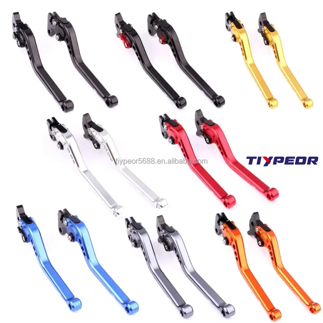 product tiypeor motorcycle dual disc brake handle universal cnc aluminum dual brake clutch lever motorcycle modification accessories652-5