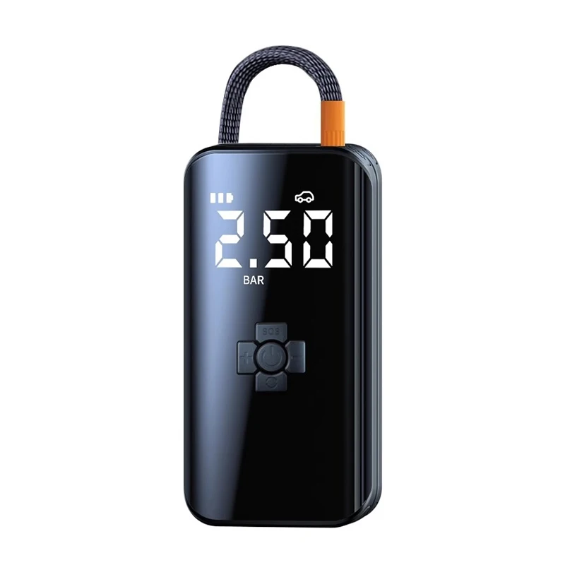 Mini Digital Display Tire Inflator Tire Pressure Monitor Car Bicycle ABS Air Pump 12V LED Lighters Wireless Air Compressor - view 5