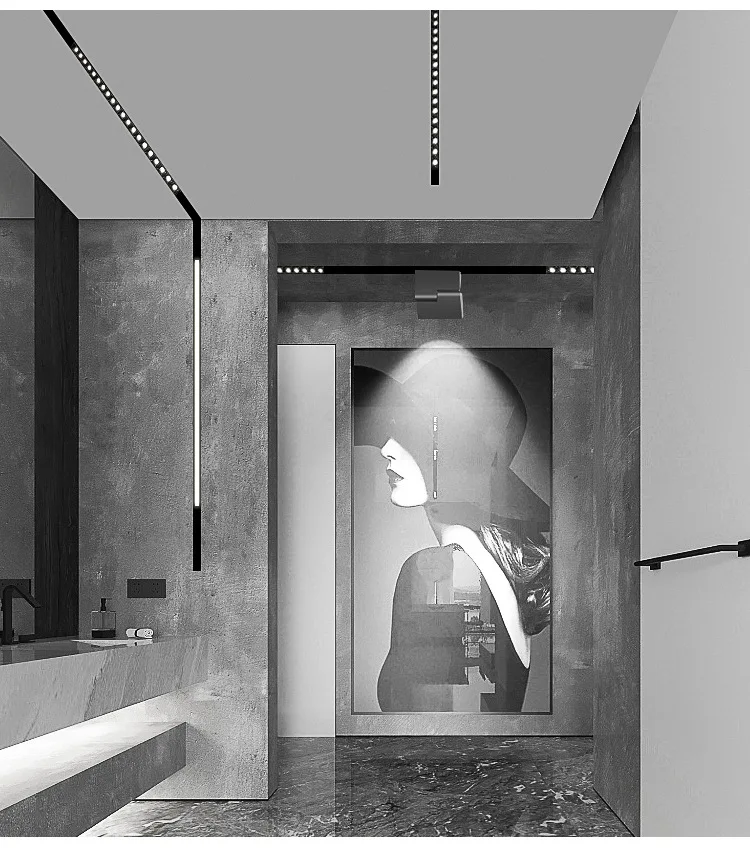 Экономический не Дим 48v безопасность магнитный трек