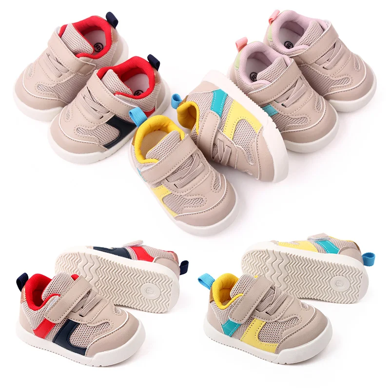 Spring and Autumn Boys Mesh Breathable Soft Sole Casual Non-slip Girls Matching Color Kids Sports Shoes supplier