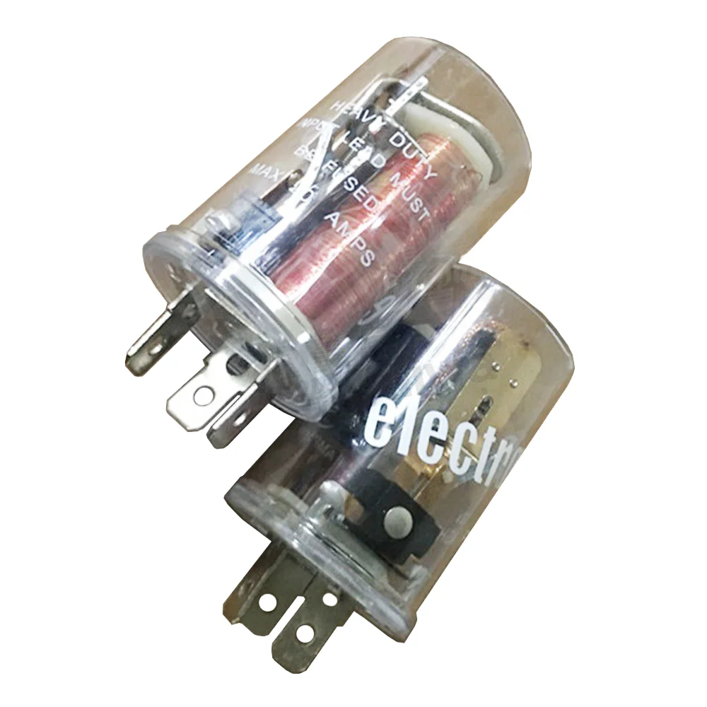 AW 12V 2 Pin Relay for Motorcycle LED Indicator Light Auto Electrical Systems Turn Signal Flasher Blinker
