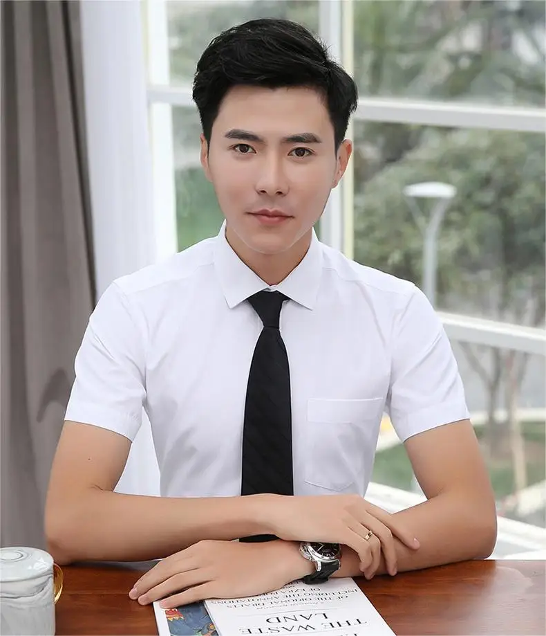 TS2104 Wholesale 45% Cotton Man White Short Sleeve Dress Shirts Multi  Colors T-shirt for Men| Alibaba.com