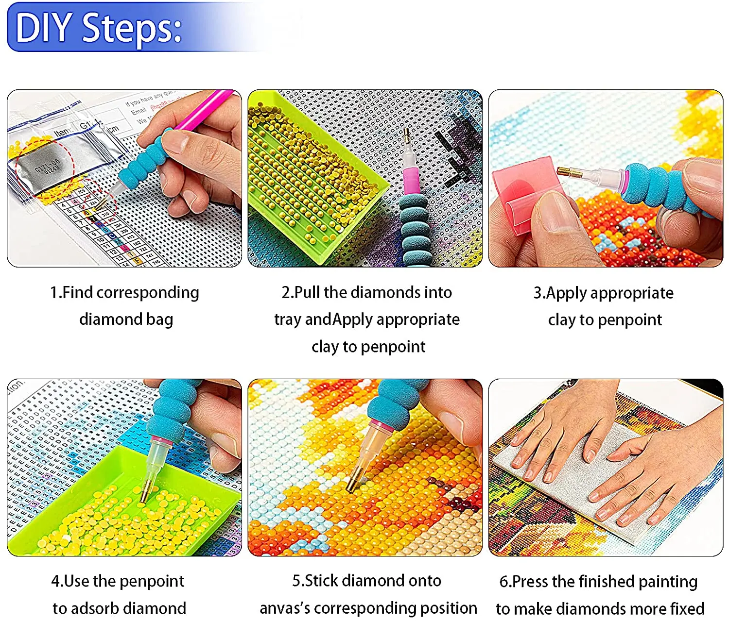 Diamond Painting Kits for Adults,Sun and Moon Face Full Drill Dots