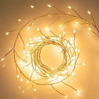 Guirlande Lumineuse LED 20 Mètres Fil De Cuivre - 8 Modes, Pour Intérieur/extérieur, Décorations Fêtes - 5