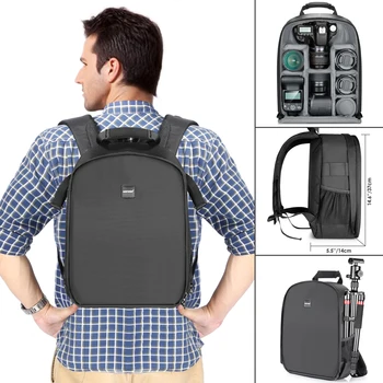 Neewer Camera Backpack Flexible Partition Padded Bag Shockproof Insert Protection for SLR DSLR Mirrorless Cameras and Lenses detail image