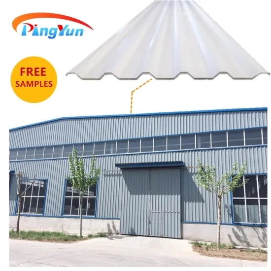 Heat Insulation UPVC Hollow Roof Sheet Anti-corrosion Color Stable 910mm PVC Plastic Hollow Sheet