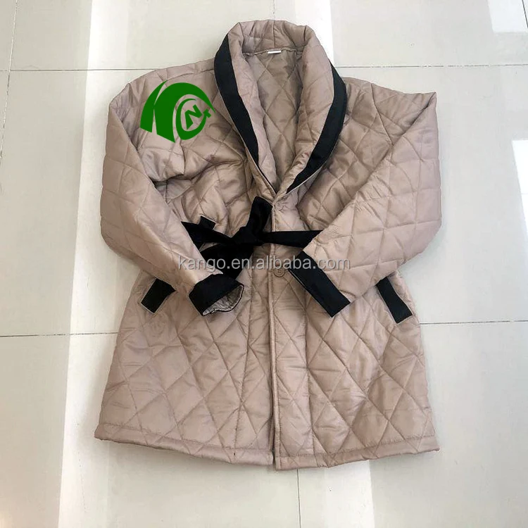 Kango Warm Nylon Rip Stop Camouflage Woobie Hoodie Long Camo Robe Smoking Jacket Camouflage Uniform