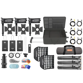 Godox S60 S60-D 60W Focusing Continuous Adjustable LED Photography Spotlight Light With Barn Door for Professional Light