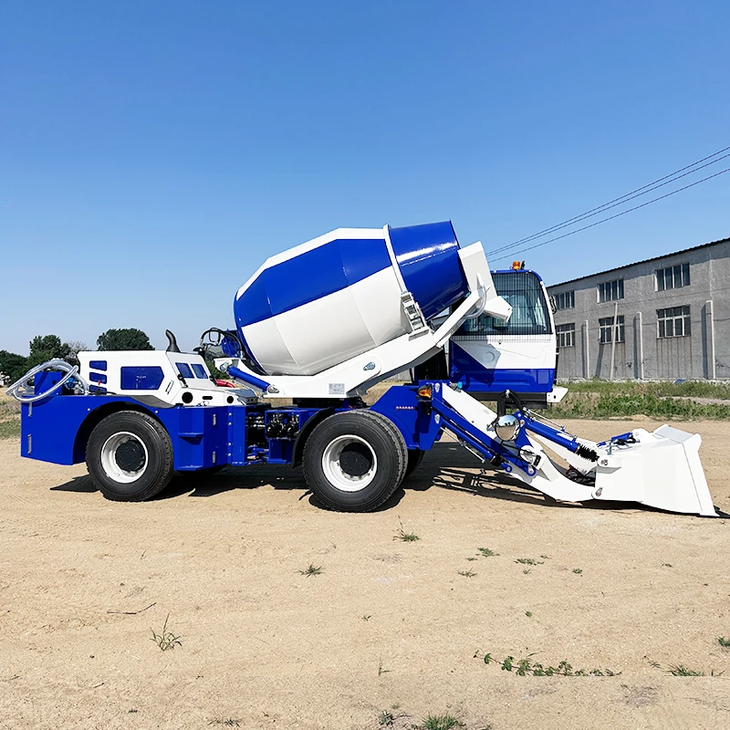 Truck Mounted Concrete Mixer Truck Self Loading Self-Load Cement