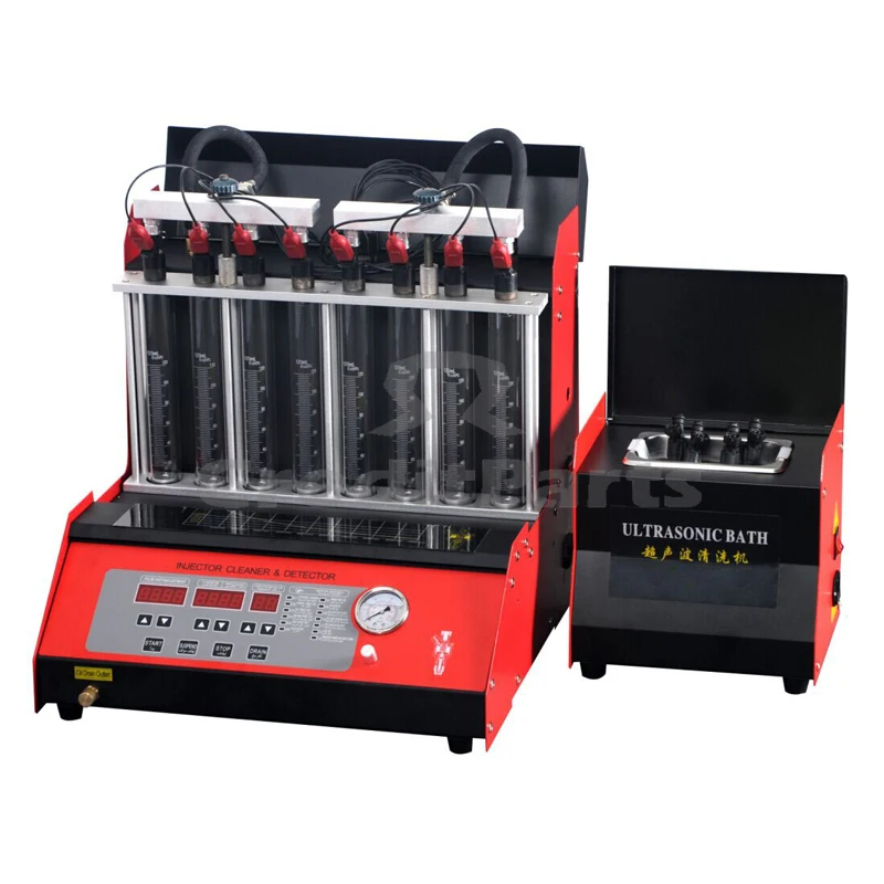 6 Tubes Fuel Injector test Bench with Table and Cleaning Machine FIT-103