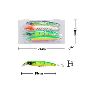CHEERY Wholesale ABS PVC Minnow Lure Hard Bait Fishing 18cm 33g Treble Hook Floating for River & Ocean Beach Bass – Minnow – view 3