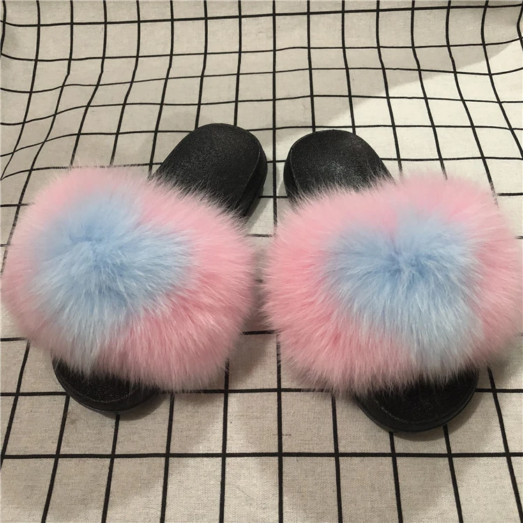 alibaba fur slides