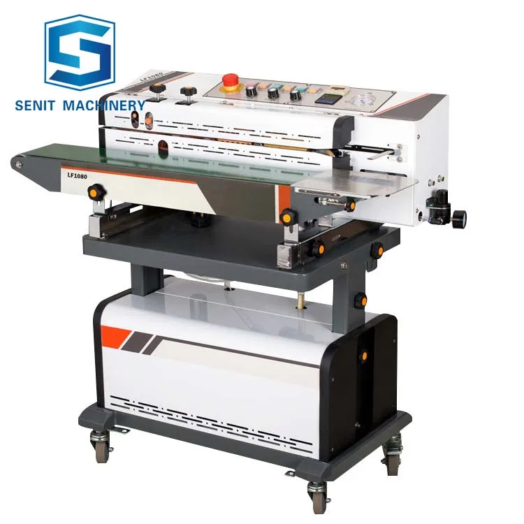 Factory Price Continuous Nitrogen Sealing Machine Gas Potato Chip Bag Sealer with Gas Flushing