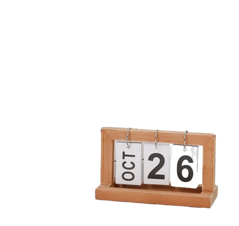 
Ручной деревянный календарь можно переворачивать вверх и вниз 