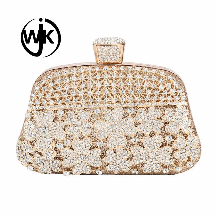 Bridal Evening Purse Fashion Crystal Clutch with Chain Bridal Evening Purse Fashion Crystal Clutch with Chain