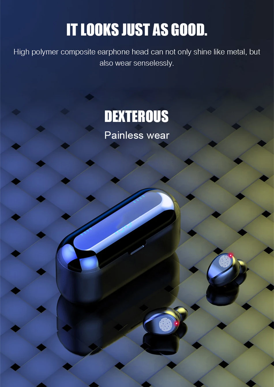 2021 New F9 F9-5 Wireless TWS BT 5.0 Earphone LED Power Display Audifonos Headphone Headset In-ear HIFI Earbuds - ANKUX.COM