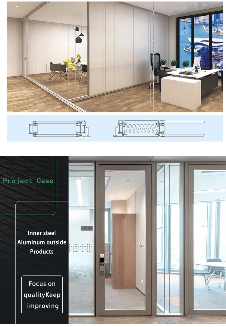 Partition Wall With Door Office Wall Partition With Shutter Single
