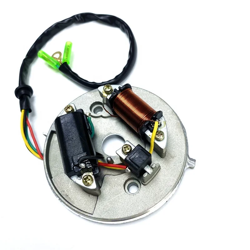 Motorcycle Ignition Stator with Plate Fit for Moped MBK 51 Electronic 12V New Adaptable