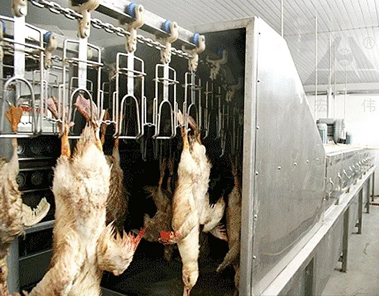 Chicken Slaughtering Automatic Unloading Machine Feet Unloader Hook Detacher Poultry Slaughterhouse Equipment