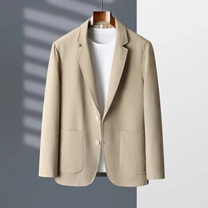 Wholesale Spring and Autumn Men's New Suit Collar Double-sided Tweed Coat Men's Short Suit Coat