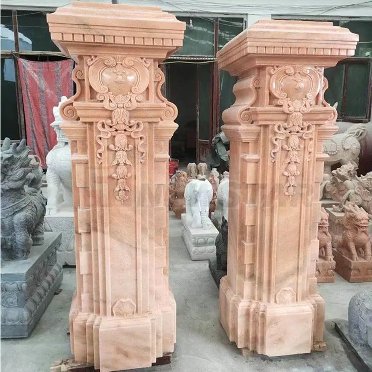 Roman Column Corithian Design Custom Gate Pillar Tiles square Gate Pillar Design