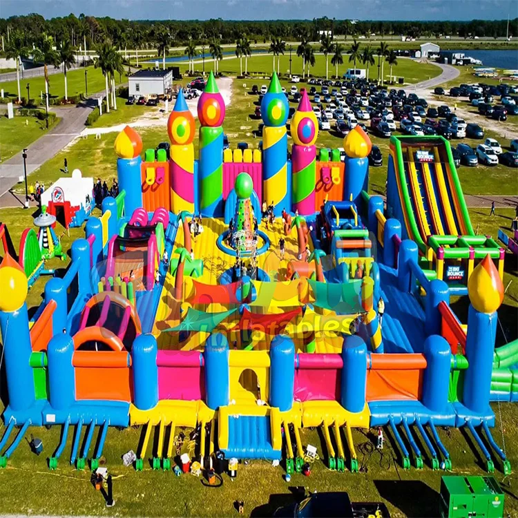 Large Amusement Park El Parque Inflable Commercial Playground
