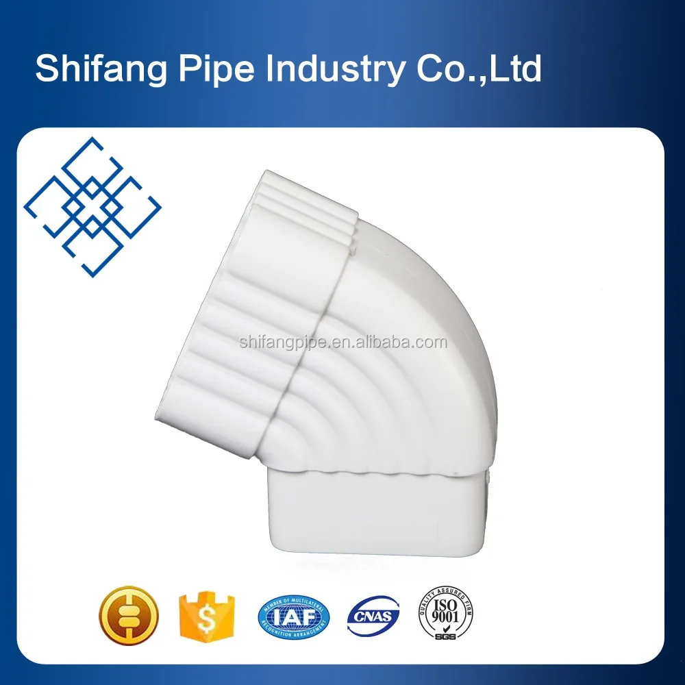 Hot Sale House Drainage Channel Plastic Extrusion Roof Gutter Philippines White Brown Grey Color Pvc Gutter 3 Meter
