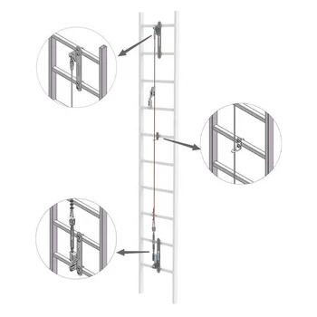 30m E-Vgo2000 ENCOU vertical lifeline Climbing ladder fall arrest device