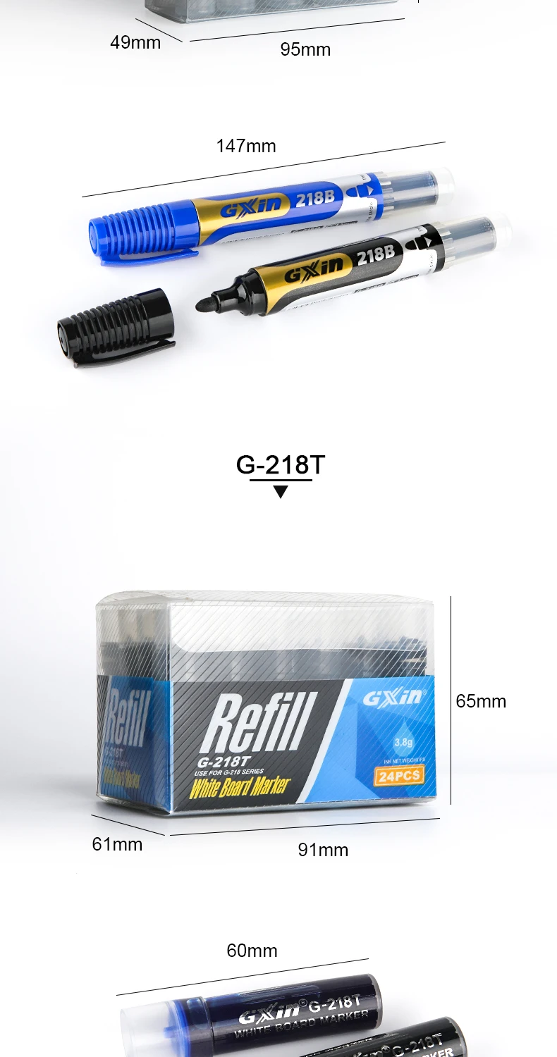 Gxin Good Performance 4.7ml Whiteboard Marker Refill Ink Writing