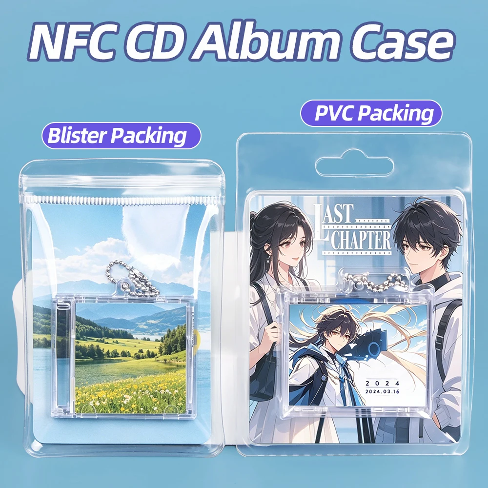 Mini CD Album Box Keychain - NFC Music Card Case, Custom Plastic