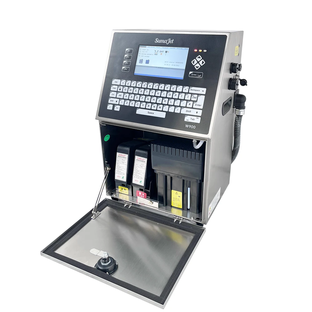 Alibaba.com: Industrial White Automatic Control Date Batch Code Inkjet ...