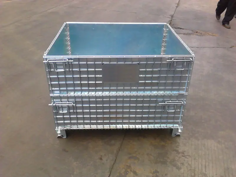Durable Steel Container - Foldable Metal Storage Solution