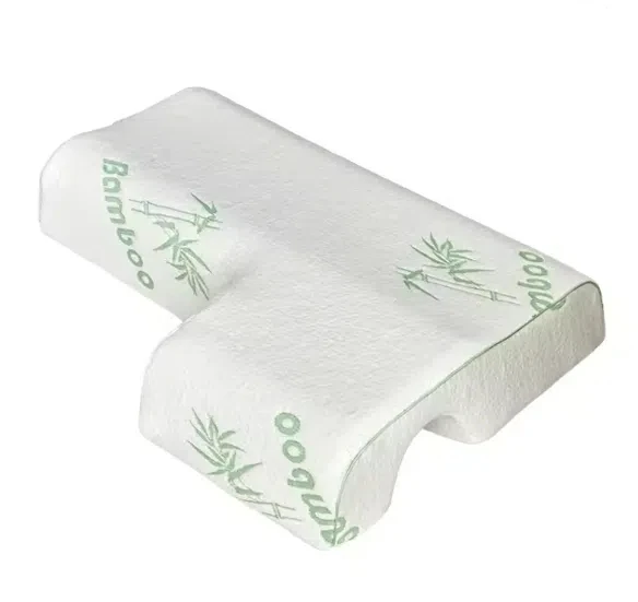 Slow Rebound Soft Release Arm Pain Custom Shape Sleeping Bamboo Fabric Cover Memory Foam Pillow for Couple