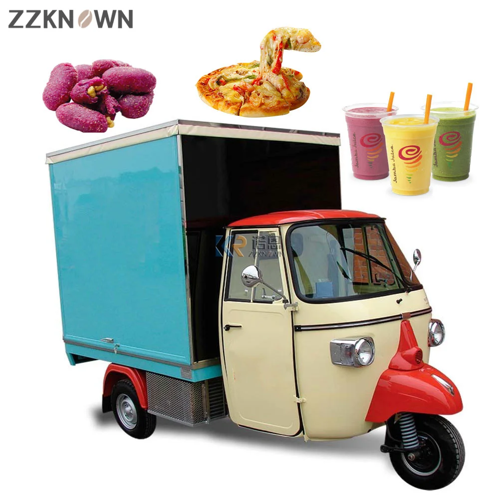 電動三輪移動販売車 キッチンカー 屋台販売用 電気式 軽食・コーヒー