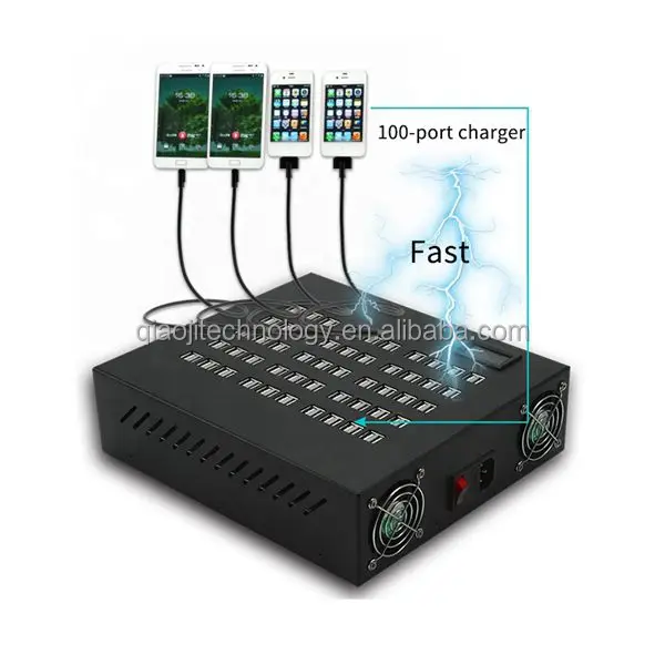 Factory OEM high quality multi 100ports usb charging station, solar power mobile phone charging station