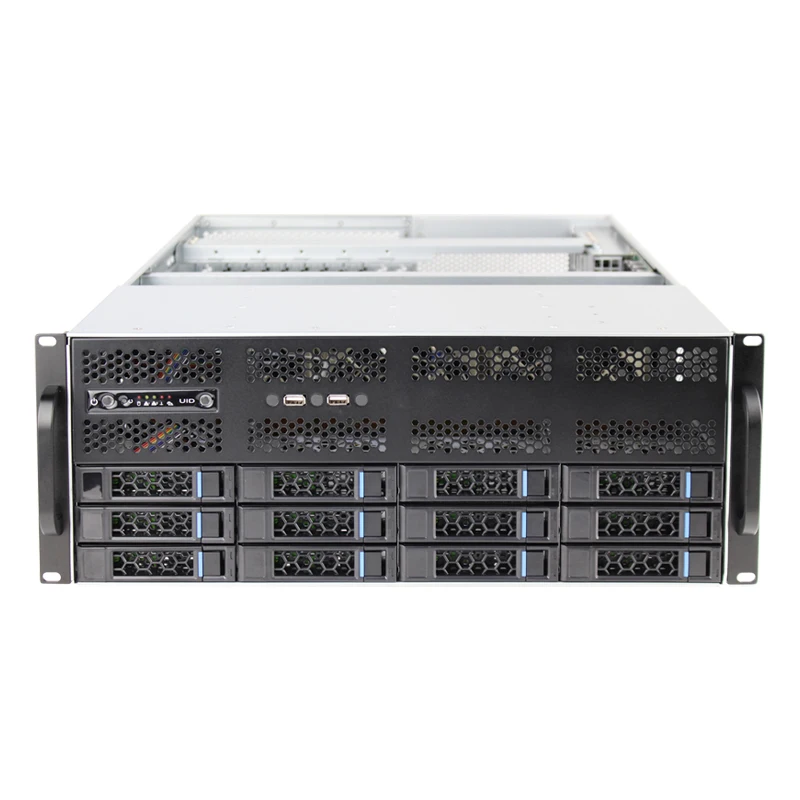 Toploong  Deep Learning Gpu Server Chassis AI  Rackmount Server Case 12 Hdd Bay  Chassis Desktop  With 6GB Expander Backplane