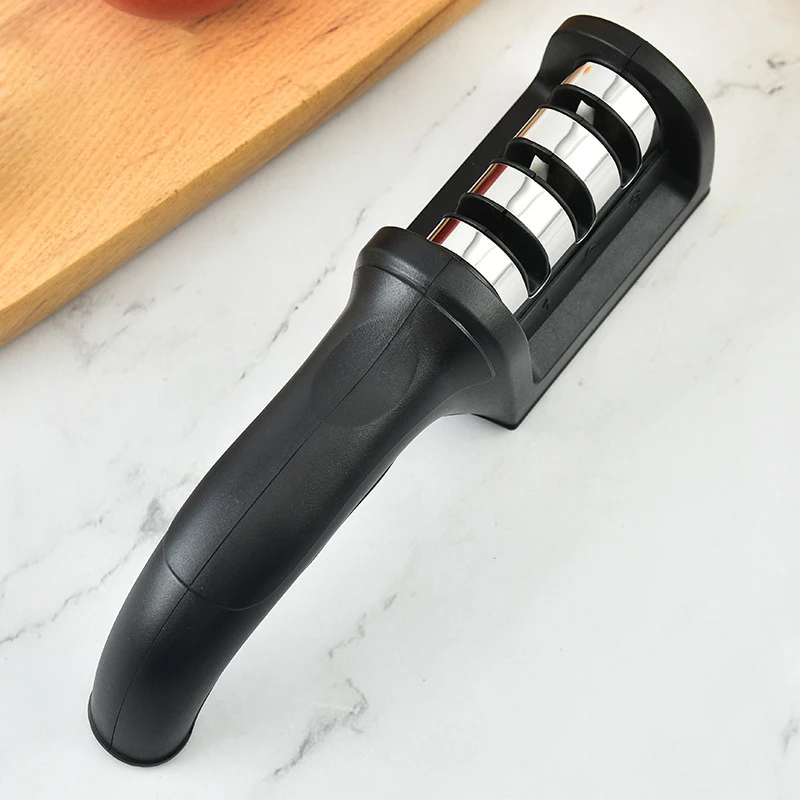 Multifunctional 3-stage Handheld Knife Sharpener, Quick Ceramic Sharpening  Tool For Home Kitchen