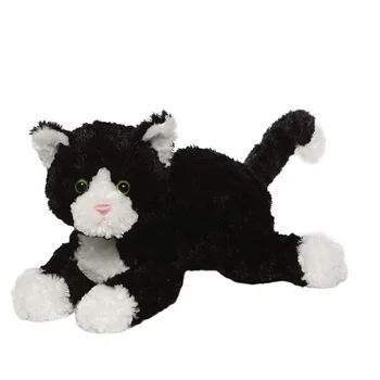 A066 Sebastian Tuxedo Cat Stuffed Animal Plush Toy Black White Soft ...