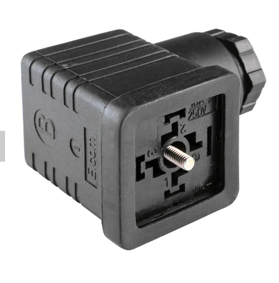 DIN 43650 Form C Water Solenoid Valve Connectors to Deutsch DT Molded Cable Female  Connector